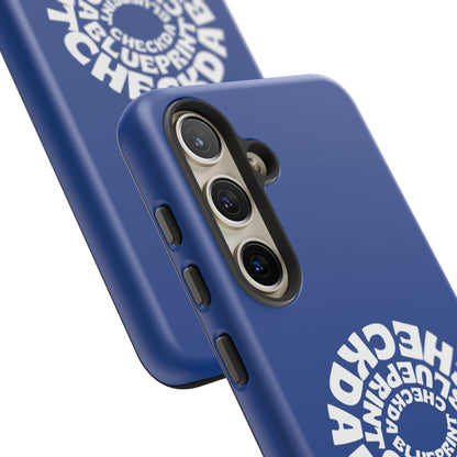 Check-Da-Blueprint phone case