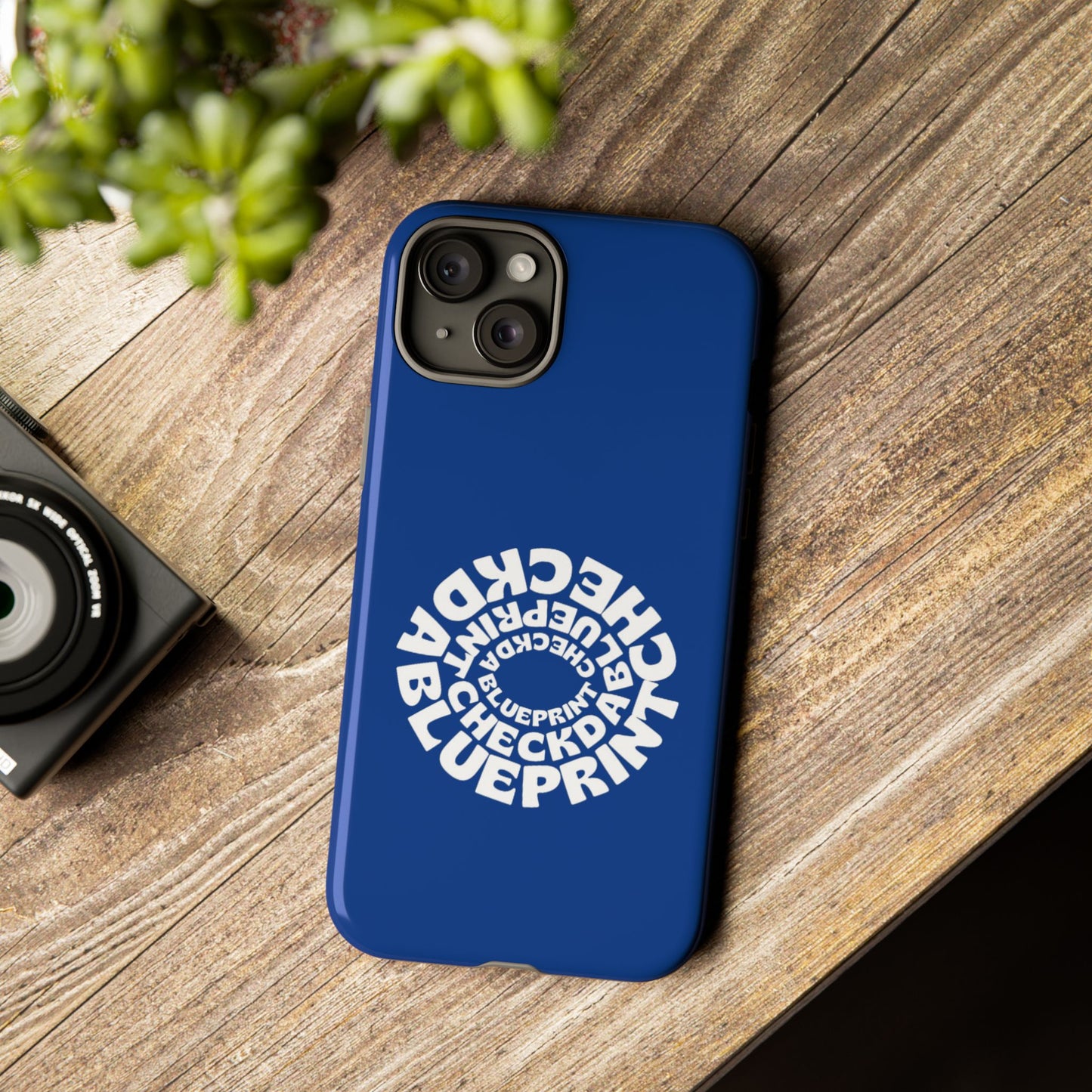 Check-Da-Blueprint phone case