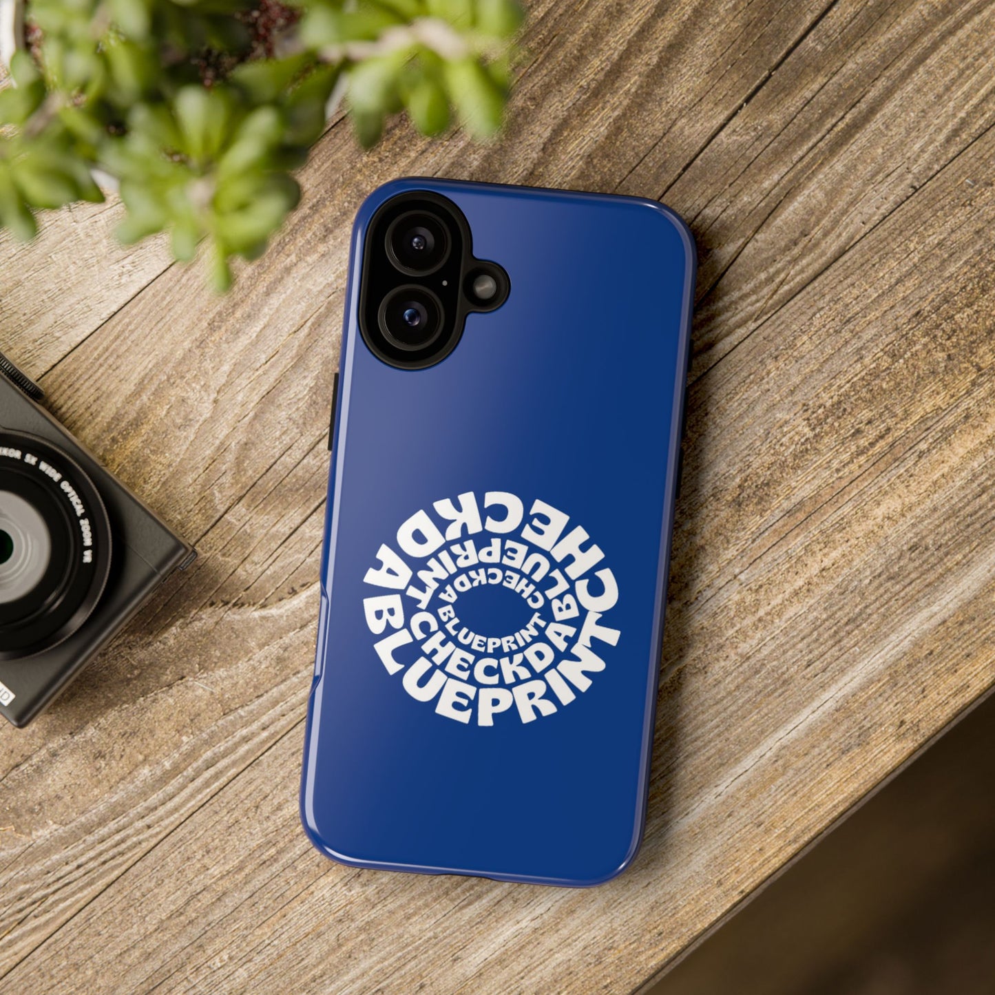 Check-Da-Blueprint phone case