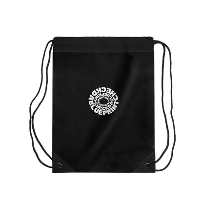 Check-Da-Blueprint Drawstring bag