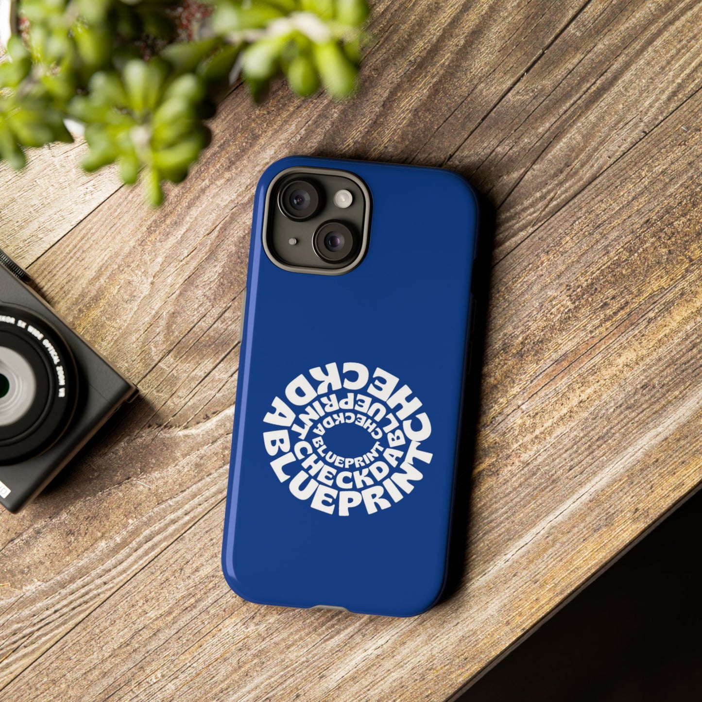 Check-Da-Blueprint phone case