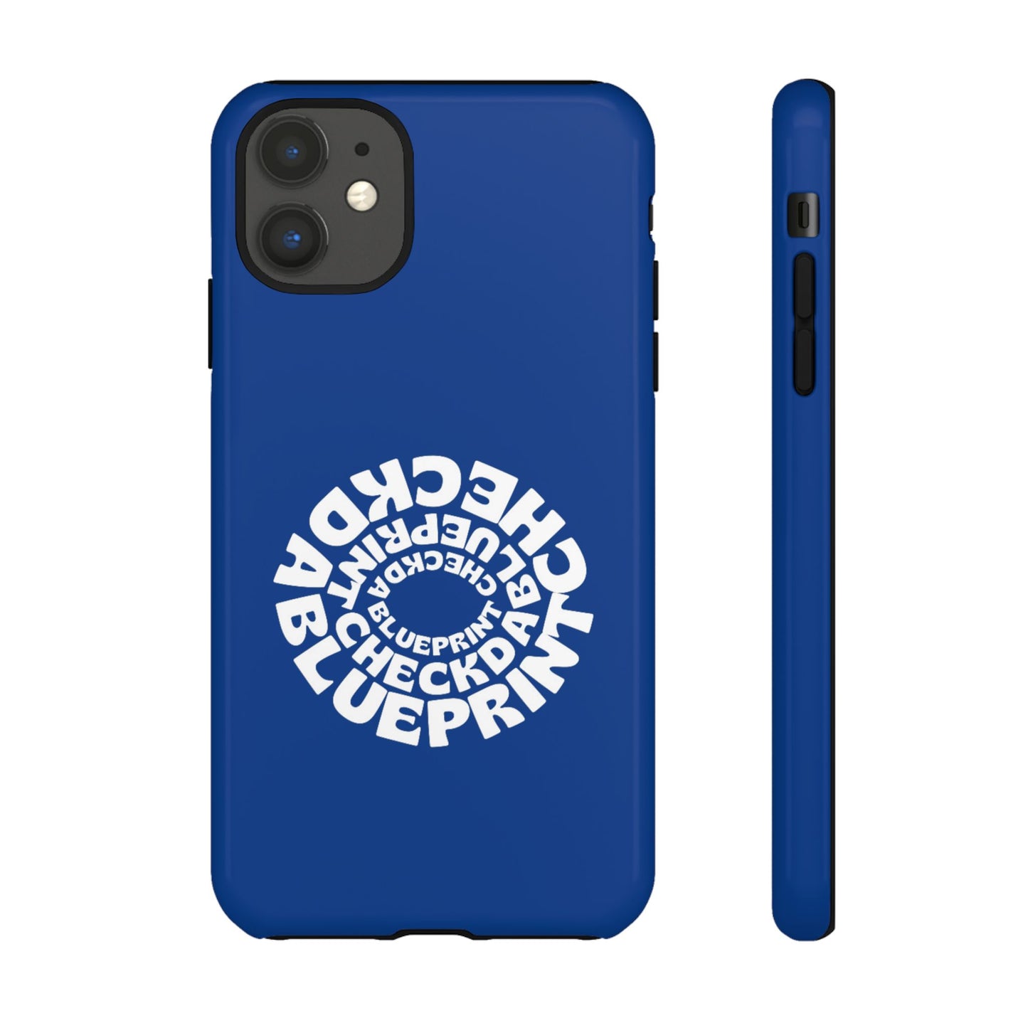 Check-Da-Blueprint phone case