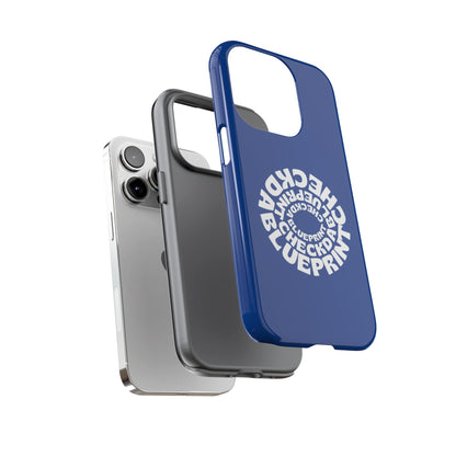 Check-Da-Blueprint phone case