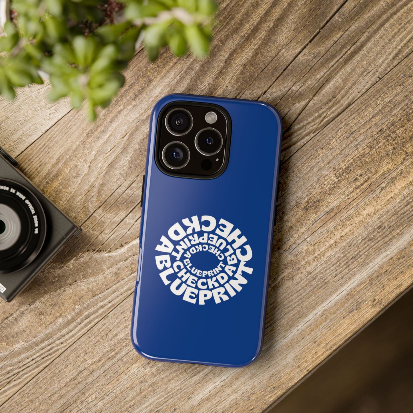 Check-Da-Blueprint phone case